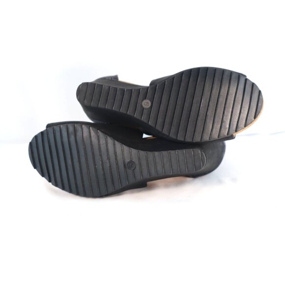 Corkys Boutique Sunburst Open-Toe Wedge Sandals Black‎ Size 6 - Picture 10 of 10